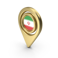 Gold Location Flag Icon Of Iran PNG & PSD Images