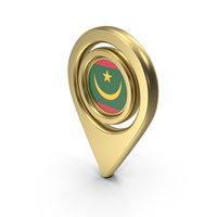 Flag Location Icon Flag of Mauritania PNG & PSD Images
