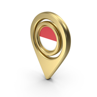 Flag Location Icon Flag of Monaco PNG & PSD Images