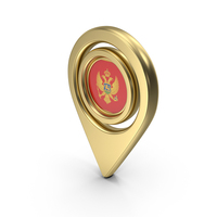 Flag Location Icon Flag of Montenegro PNG & PSD Images