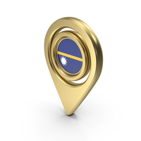 Gold Location Flag Icon Of Nauru PNG & PSD Images