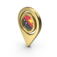 Gold Location Flag Icon Of Papua New Guinea PNG & PSD Images