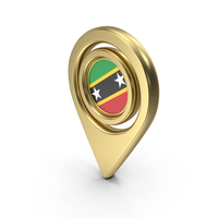 Flag Location Icon Flag of Saint Kitts and Nevis PNG & PSD Images