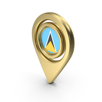 Flag Location Icon Flag of Saint Lucia PNG & PSD Images