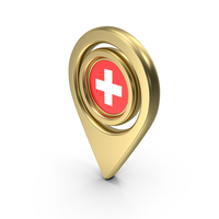 Flag Location Icon Flag of Switzerland PNG & PSD Images