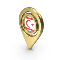 Flag Location Icon Flag of Turkish Republic of Northern Cyprus PNG & PSD Images