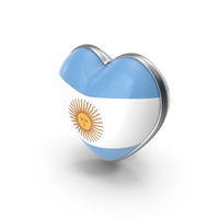 Heart Shape Flag of Argentina PNG & PSD Images
