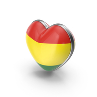 Heart Shape Flag of Bolivia PNG & PSD Images