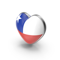 Heart Shape Flag of Chile PNG & PSD Images