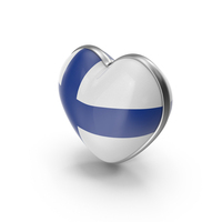 Heart Shape Flag of Finland PNG & PSD Images