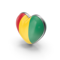 Heart Shape Flag of Guinea PNG & PSD Images