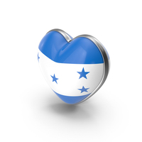 Heart Shape Flag of Honduras PNG & PSD Images
