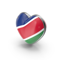 Heart Shape Flag of Namibia PNG & PSD Images
