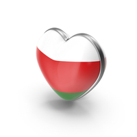 Heart Shape Flag of Oman PNG & PSD Images