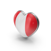 Heart Shape Flag of Peru PNG & PSD Images