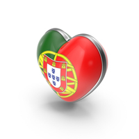 Heart Shape Flag of Portugal PNG & PSD Images