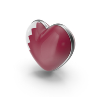 Heart Shape Flag of Qatar PNG & PSD Images