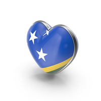 Heart Shape Flag of Solomon Islands PNG & PSD Images