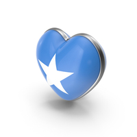 Heart Shape Flag of Somalia PNG & PSD Images