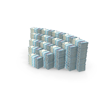 20 Euro Bundles Stack PNG & PSD Images