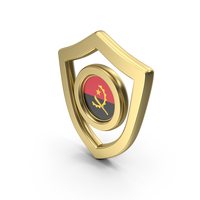 Flag Shield Icon Flag of Angola PNG & PSD Images
