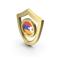 Flag Shield Icon Flag of Artsakh PNG & PSD Images