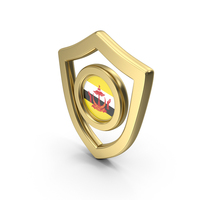 Flag Shield Icon Flag of Brunei PNG & PSD Images