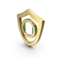 Gold Flag Shield Icon Of Nigeria PNG & PSD Images