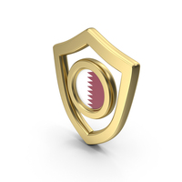 Flag Shield Icon Flag of Qatar PNG & PSD Images