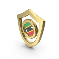 Shield Icon Flag of Saint Kitts and Nevis PNG & PSD Images