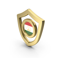 Shield Icon Flag of Tajikistan PNG & PSD Images
