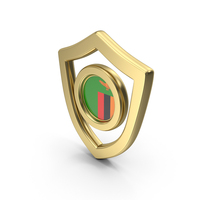 Shield Icon Flag of Zambia PNG & PSD Images