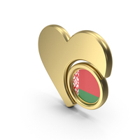 Heart Icon Flag of Belarus PNG & PSD Images