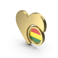 Heart Icon Flag of Bolivia PNG & PSD Images