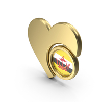 Heart Icon Flag of Brunei PNG & PSD Images