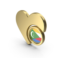 Heart Icon Flag of Comoros PNG & PSD Images