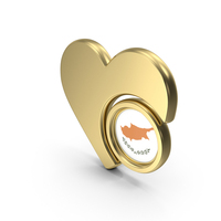 Heart Icon Flag of Cyprus PNG & PSD Images