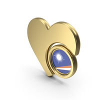 Flag Heart Icon Flag of Marshall Islands PNG & PSD Images