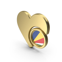 Heart Icon Flag of Seychelles PNG & PSD Images