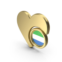 Heart Icon Flag of Sierra Leone PNG & PSD Images