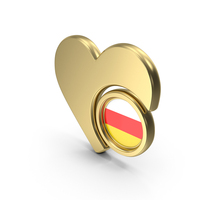 Heart Icon Flag of South Ossetia PNG & PSD Images