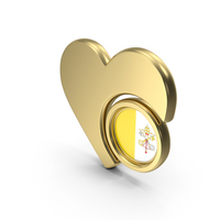 Heart Icon Flag of Vatican City PNG & PSD Images