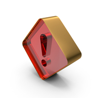 Diamond Shaped Warning Exclamation Mark Symbol PNG & PSD Images