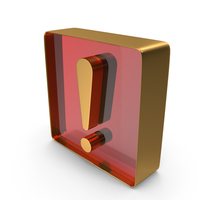 Warning Exclamation Danger Shape Dual Square PNG & PSD Images
