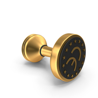Gold CE Cartoon Stamp PNG & PSD Images