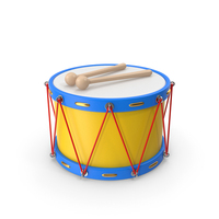 Yellow Cartoon Snare Drum PNG & PSD Images