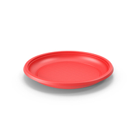 Plastic Plate Red PNG & PSD Images