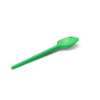 Plastic Spoon Green PNG & PSD Images