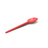 Plastic Spoon Red PNG & PSD Images