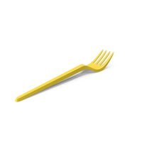 Plastic Fork Yellow PNG & PSD Images